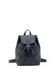 Borsa a spalla da donna 100% pelle artigianale 5533-Blu I Fratelli