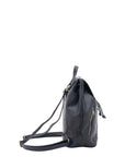 Borsa a spalla da donna 100% pelle artigianale 5533-Blu I Fratelli