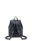 Borsa a spalla da donna 100% pelle artigianale 5533-Blu I Fratelli