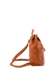 Borsa a spalla da donna 100% pelle artigianale 5533-Cognac I Fratelli