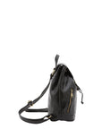 Borsa a spalla da donna 100% pelle artigianale 5533-Nero I Fratelli
