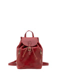 Borsa a spalla da donna 100% pelle artigianale 5533-Rosso I Fratelli