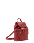 Borsa a spalla da donna 100% pelle artigianale 5533-Rosso I Fratelli