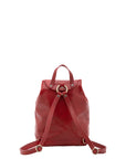 Borsa a spalla da donna 100% pelle artigianale 5533-Rosso I Fratelli