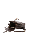Borsa a spalla da donna 100% pelle artigianale 5533-Tmoro I Fratelli