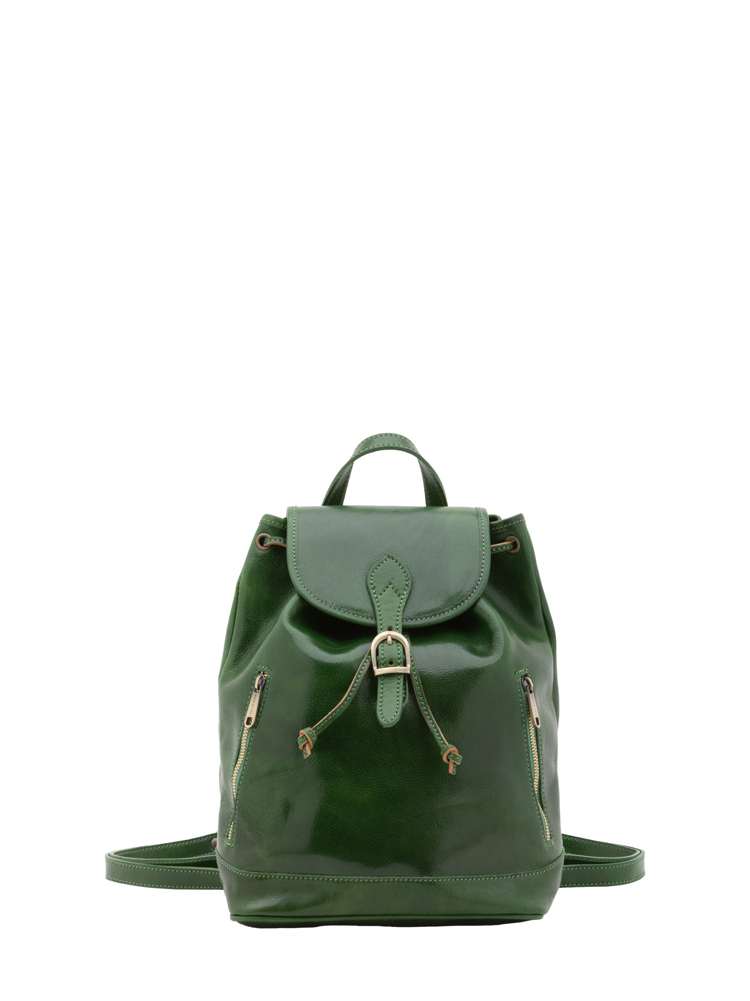 Borsa a spalla da donna 100% pelle artigianale 5533-Verde I Fratelli