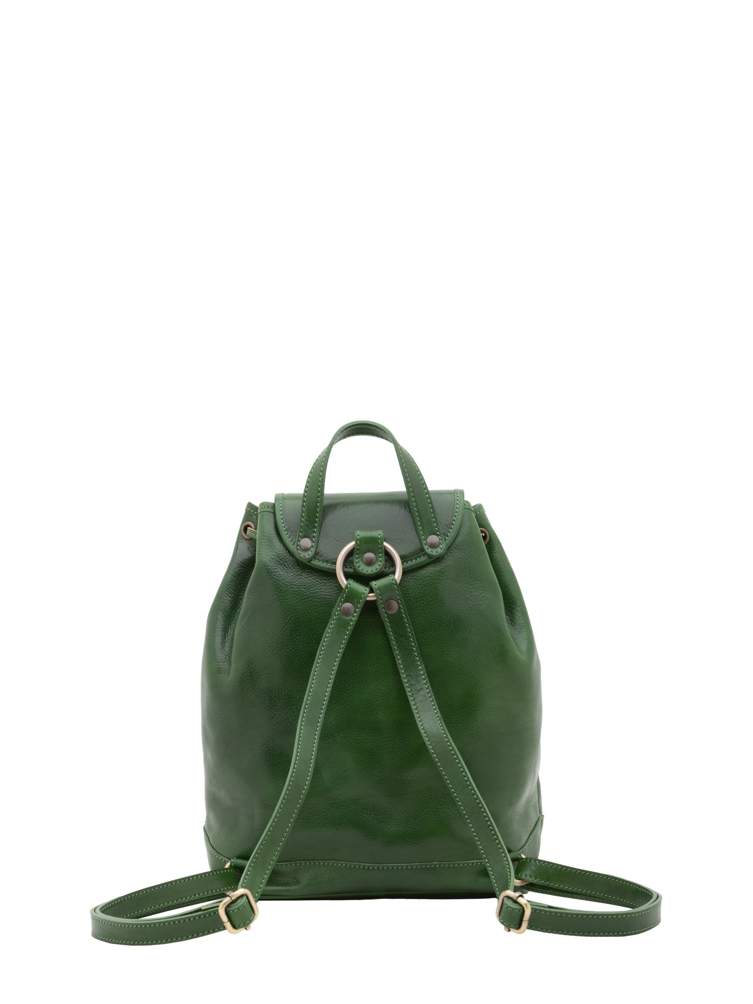 Borsa a spalla da donna 100% pelle artigianale 5533-Verde I Fratelli