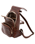 Borsa a spalla da donna Vera pelle 5534-Marrone I Fratelli