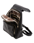 Borsa a spalla da donna Vera pelle 5534-Nero I Fratelli