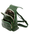 Borsa a spalla da donna Vera pelle 5534-Verde I Fratelli