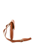 Borsa a tracolla da uomo in vera pelle Made in Italy 5535-Cognac I Fratelli