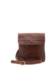 Borsa a tracolla da uomo in vera pelle Made in Italy 5535-Marrone I Fratelli
