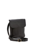 Borsa a tracolla da uomo in vera pelle Made in Italy 5535-Nero I Fratelli