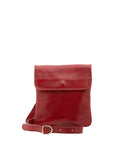Borsa a tracolla da uomo in vera pelle Made in Italy 5535-Rosso I Fratelli