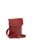 Borsa a tracolla da uomo in vera pelle Made in Italy 5535-Rosso I Fratelli