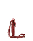 Borsa a tracolla da uomo in vera pelle Made in Italy 5535-Rosso I Fratelli