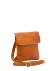 Borsa a tracolla da uomo in vera pelle Made in Italy 5535-Senape I Fratelli