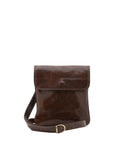 Borsa a tracolla da uomo in vera pelle Made in Italy 5535-Tmoro I Fratelli