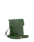Borsa a tracolla da uomo in vera pelle Made in Italy 5535-Verde I Fratelli