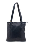 Borsa a spalla da donna 100% pelle 5536-Blu I Fratelli