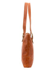 Borsa a spalla da donna 100% pelle 5536-Cognac I Fratelli