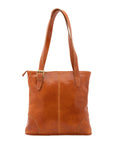 Borsa a spalla da donna 100% pelle 5536-Cognac I Fratelli
