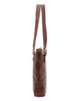 Borsa a spalla da donna 100% pelle 5536-Marrone I Fratelli