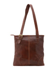 Borsa a spalla da donna 100% pelle 5536-Marrone I Fratelli