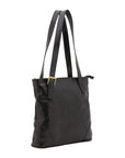 Borsa a spalla da donna 100% pelle 5536-Nero I Fratelli