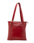 Borsa a spalla da donna 100% pelle 5536-Rosso I Fratelli