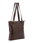 Borsa a spalla da donna 100% pelle 5536-Tmoro I Fratelli