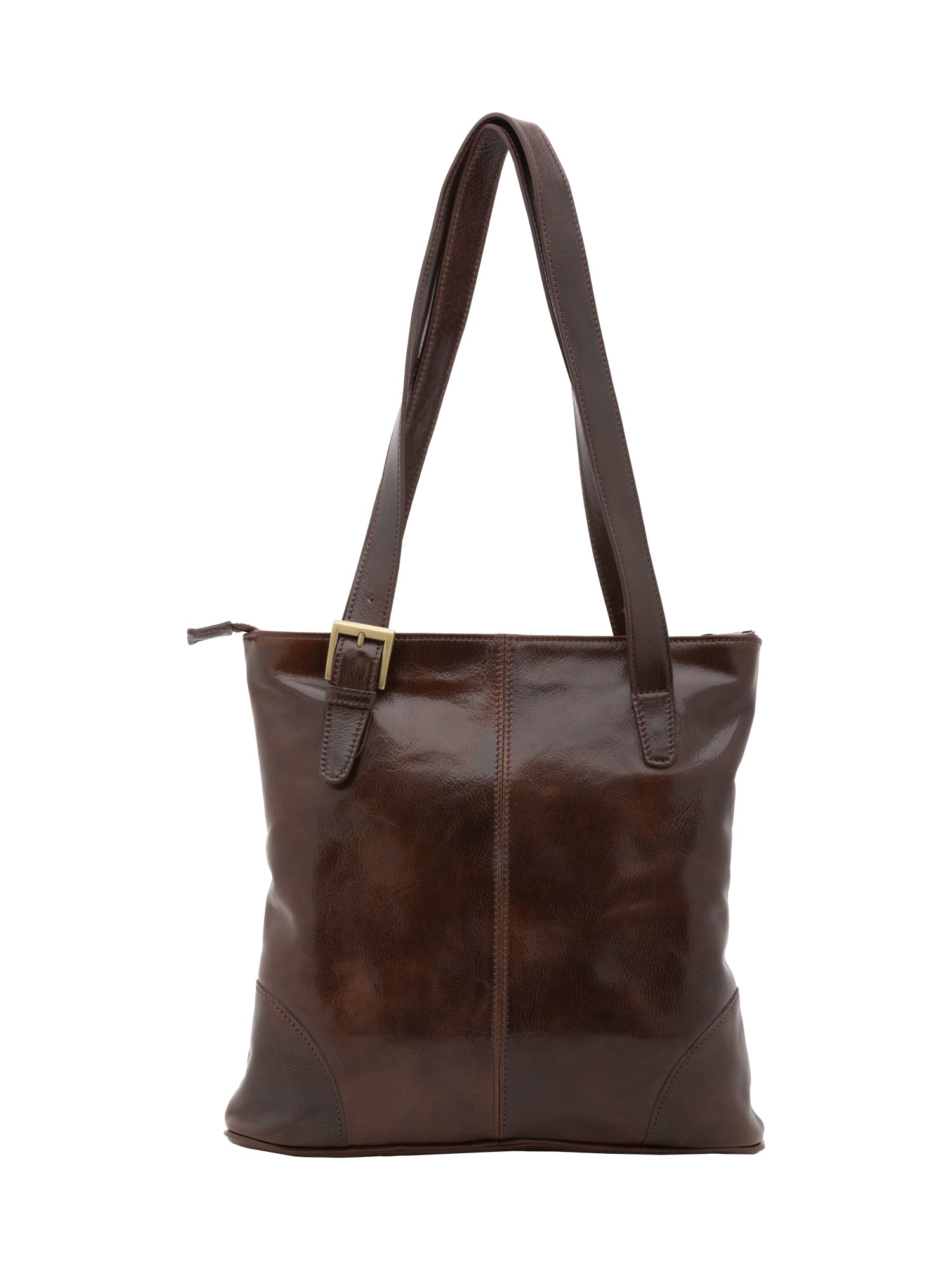 Borsa a spalla da donna 100% pelle 5536-Tmoro I Fratelli