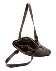 Borsa a spalla da donna 100% pelle 5536-Tmoro I Fratelli