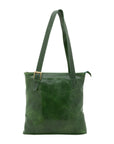 Borsa a spalla da donna 100% pelle 5536-Verde I Fratelli