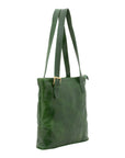 Borsa a spalla da donna 100% pelle 5536-Verde I Fratelli