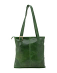 Borsa a spalla da donna 100% pelle 5536-Verde I Fratelli
