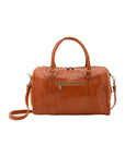 Borsa a bauletto da donna 100% pelle 5538-Cognac I Fratelli