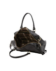 Borsa a bauletto da donna 100% pelle 5538-Nero I Fratelli