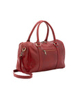 Borsa a bauletto da donna 100% pelle 5538-Rosso I Fratelli