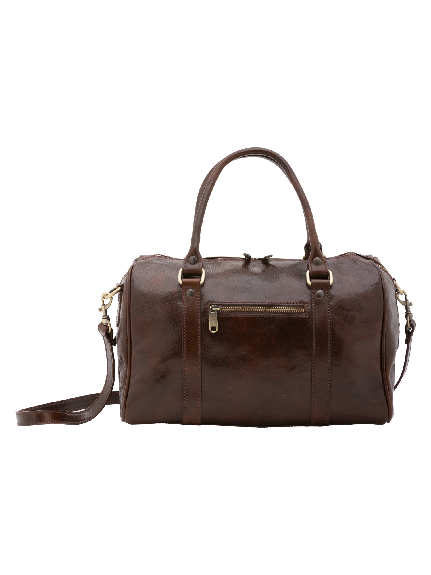 Borsa a bauletto da donna 100% pelle 5538-Tmoro I Fratelli
