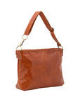 Borsa a spalla da donna 100% pelle 5540-Cognac I Fratelli