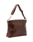Borsa a spalla da donna 100% pelle 5540-Marrone I Fratelli