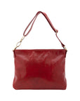 Borsa a spalla da donna 100% pelle 5540-Rosso I Fratelli