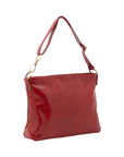 Borsa a spalla da donna 100% pelle 5540-Rosso I Fratelli