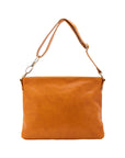 Borsa a spalla da donna 100% pelle 5540-Senape I Fratelli