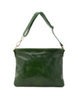 Borsa a spalla da donna 100% pelle 5540-Verde I Fratelli