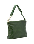 Borsa a spalla da donna 100% pelle 5540-Verde I Fratelli