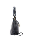 Borsa a spalla da donna 100% pelle 5541-Blu I Fratelli