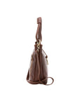Borsa a spalla da donna 100% pelle 5541-Marrone I Fratelli