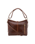 Borsa a spalla da donna 100% pelle 5541-Marrone I Fratelli